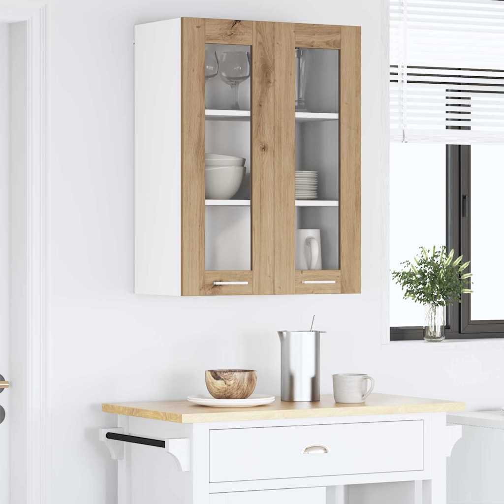 Hanging Cabinet with Shelf Riga Artisan Oak 60 x 31 x 80 cm