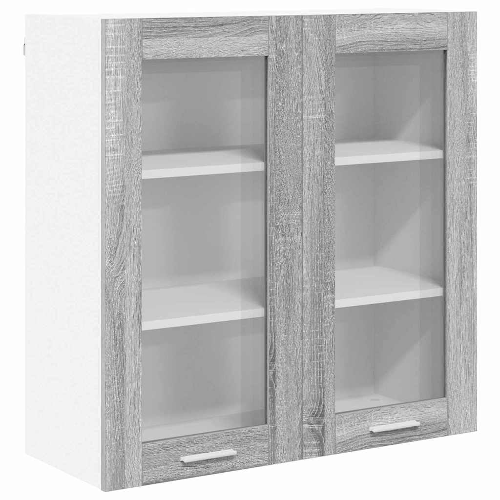 Hanging Cabinet with Shelf Riga Grey Sonoma 80 x 31 x 80 cm