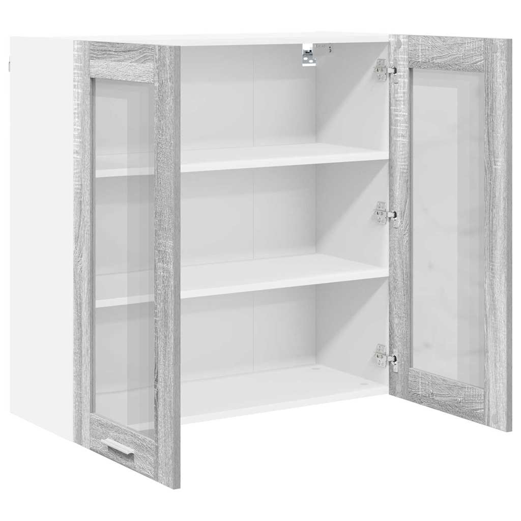 Hanging Cabinet with Shelf Riga Grey Sonoma 80 x 31 x 80 cm