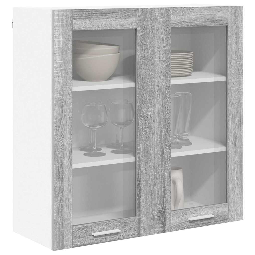 Hanging Cabinet with Shelf Riga Grey Sonoma 80 x 31 x 80 cm