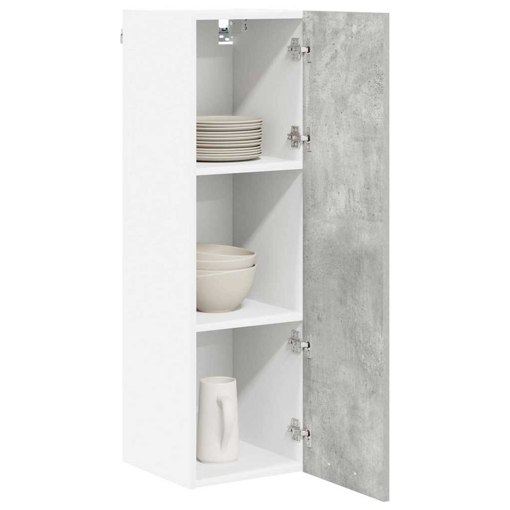 Hanging Cabinet with Shelf Riga Concrete Grey 30 x 31 x 100 cm