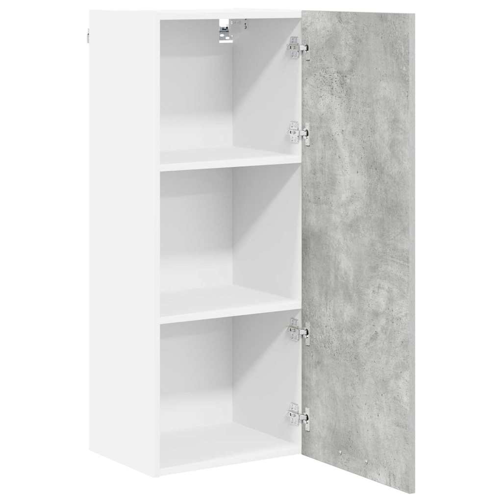 Hanging Cabinet with Shelf Riga Concrete Grey 40 x 31 x 100 cm