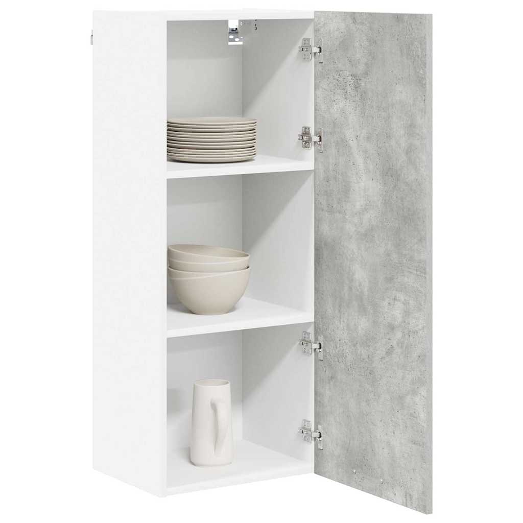 Hanging Cabinet with Shelf Riga Concrete Grey 40 x 31 x 100 cm