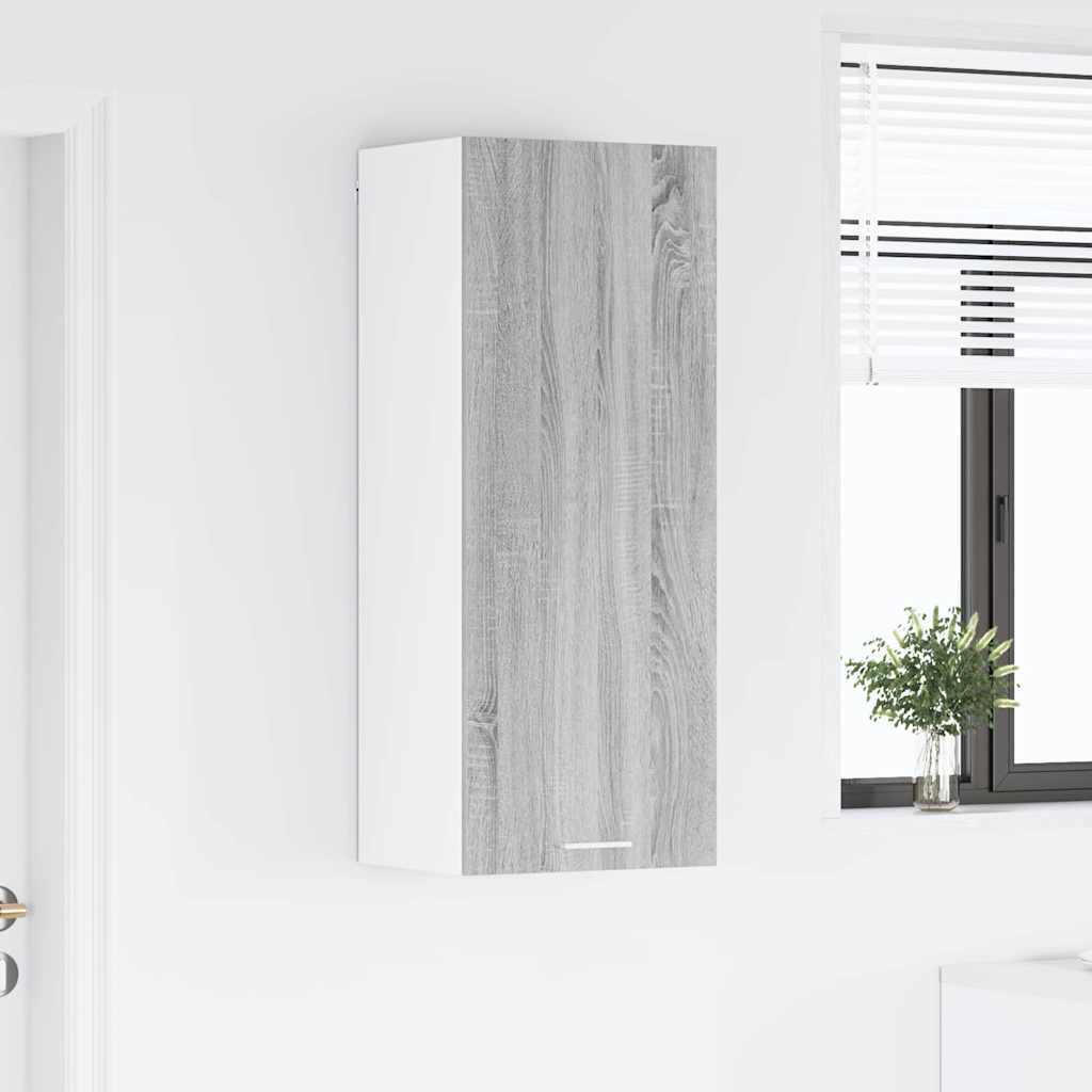 Hanging Cabinet with Shelf Riga Grey Sonoma 40 x 31 x 100 cm