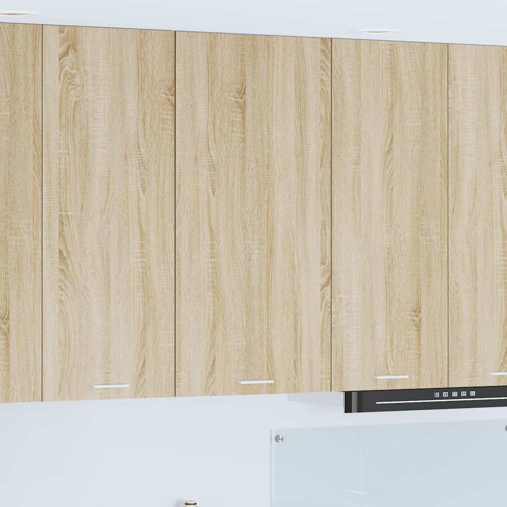 Hanging Cabinet Riga Sonoma Oak and White 50 x 31 x 100 cm