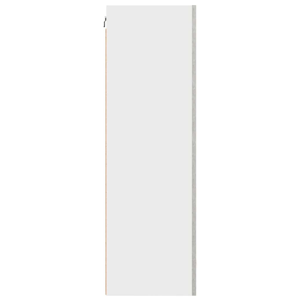 Hanging Cabinet Riga Concrete Grey and White 50 x 31 x 100 cm