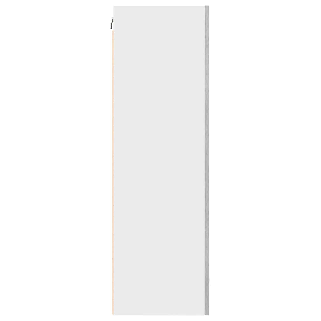 Hanging Cabinet Riga Grey Sonoma and White 50 x 31 x 100 cm