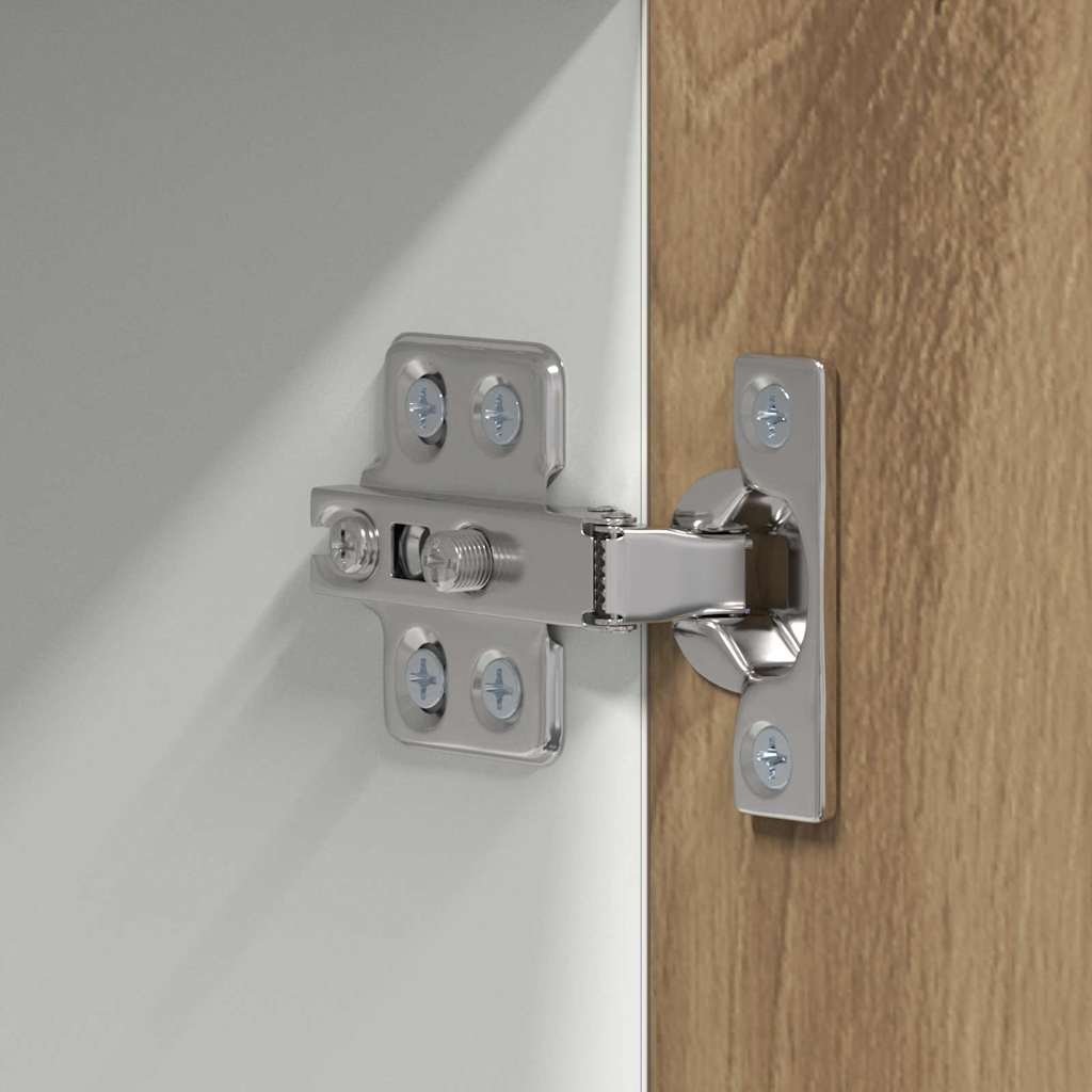 Hanging Cabinet Riga Artisan Oak and White 50 x 31 x 100 cm