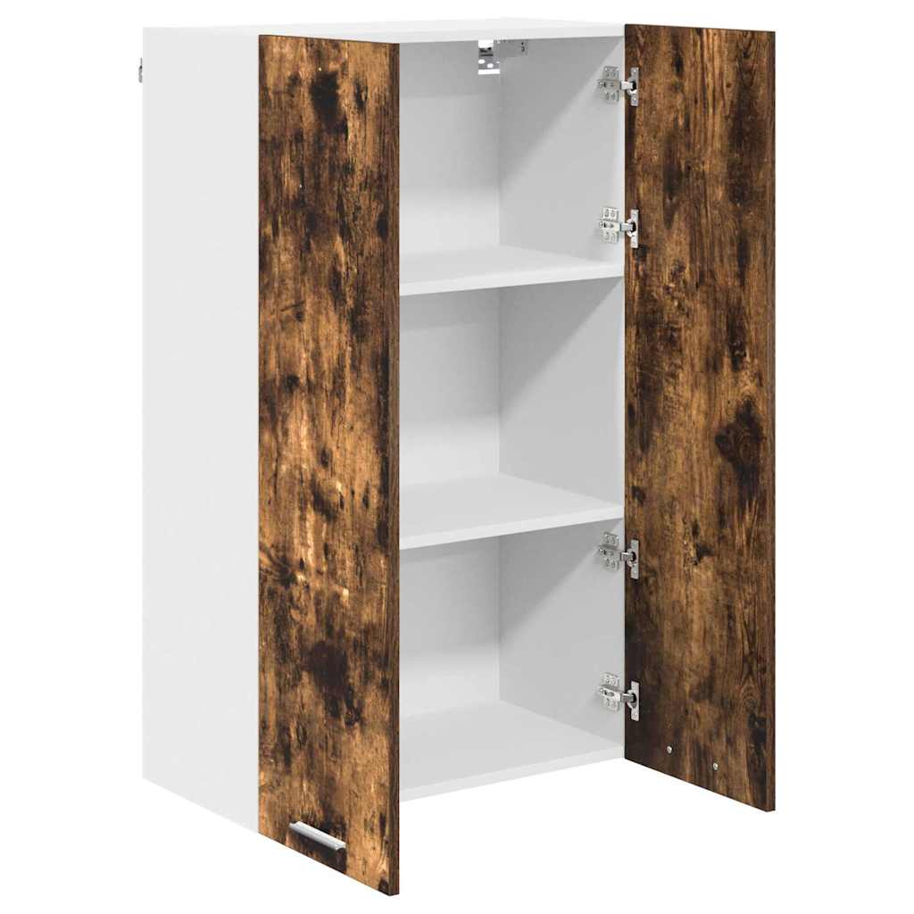 Hanging Cabinet with Shelf Riga Smoked Oak 60 x 31 x 100 cm