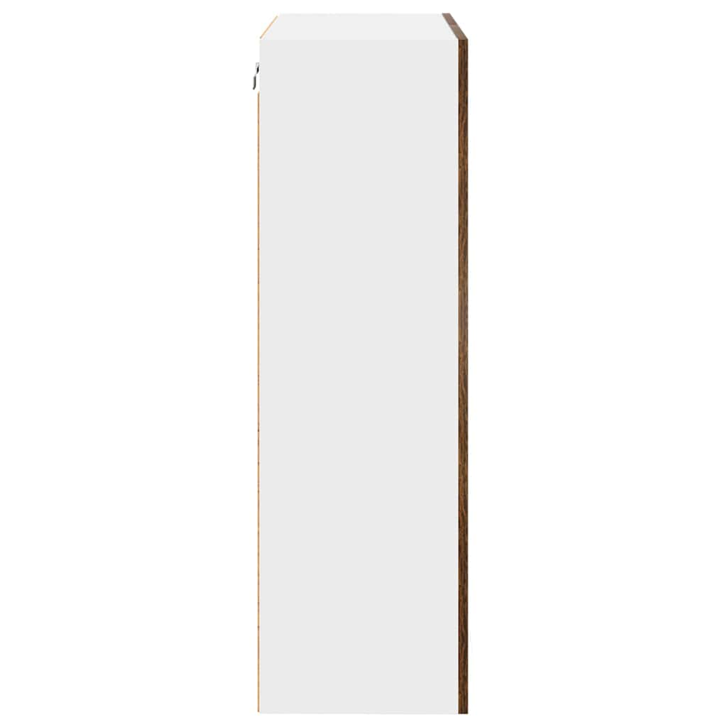 Hanging Cabinet with Shelf Riga Smoked Oak 60 x 31 x 100 cm