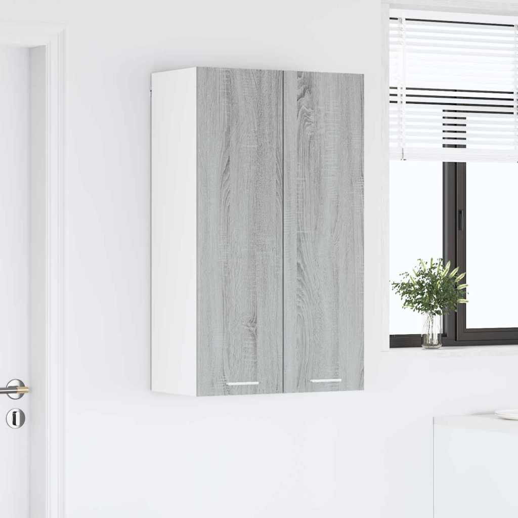 Hanging Cabinet with Shelf Riga Grey Sonoma 60 x 31 x 100 cm