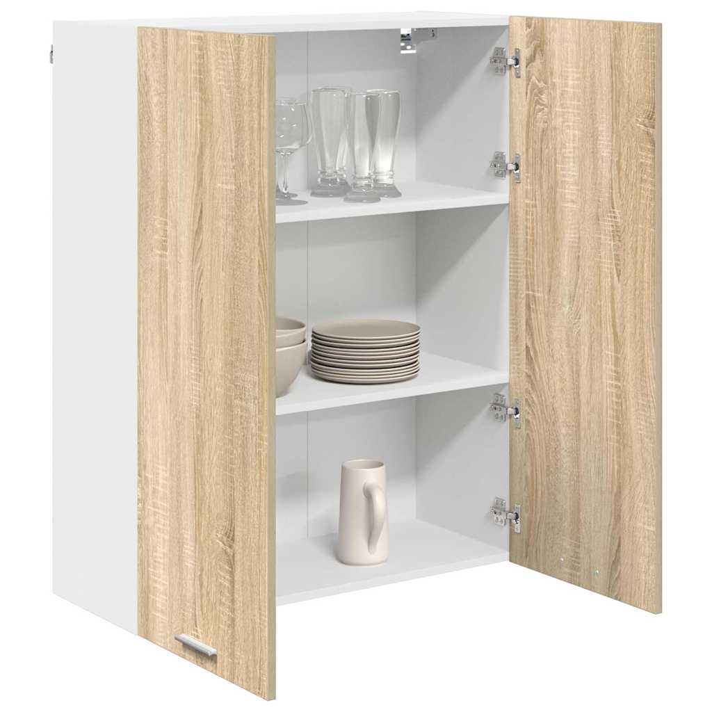 Hanging Cabinet with Shelf Riga Sonoma Oak 80 x 31 x 100 cm