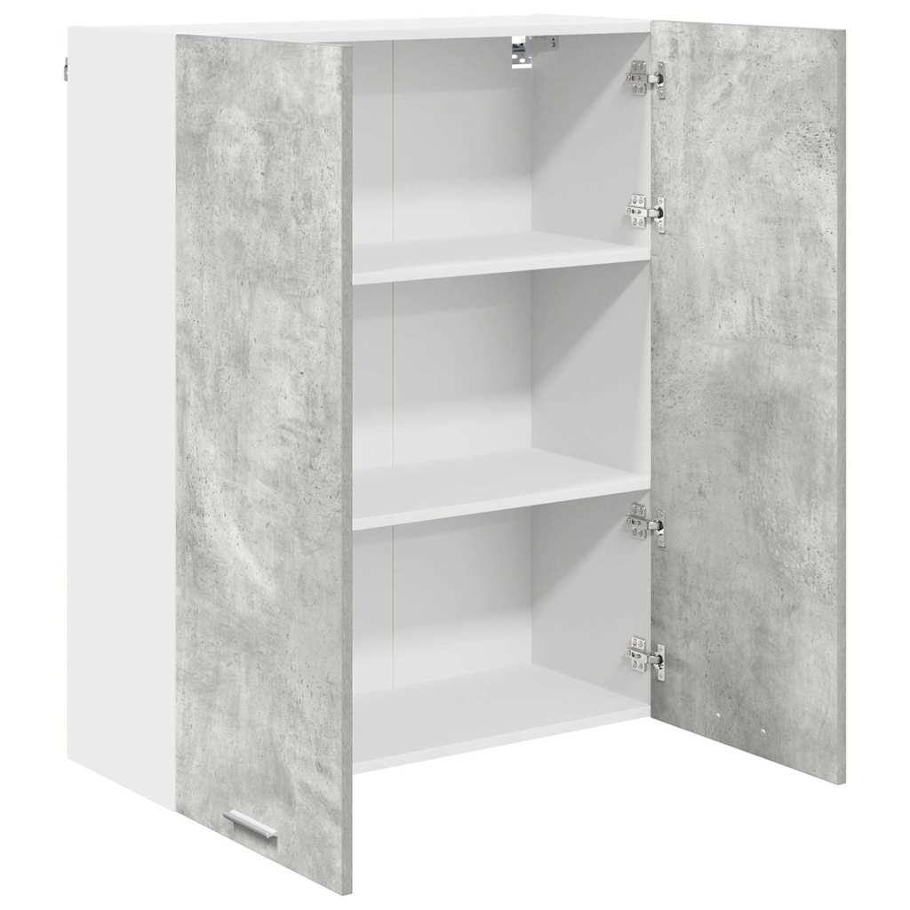 Hanging Cabinet with Shelf Riga Concrete Grey 80 x 31 x 100 cm