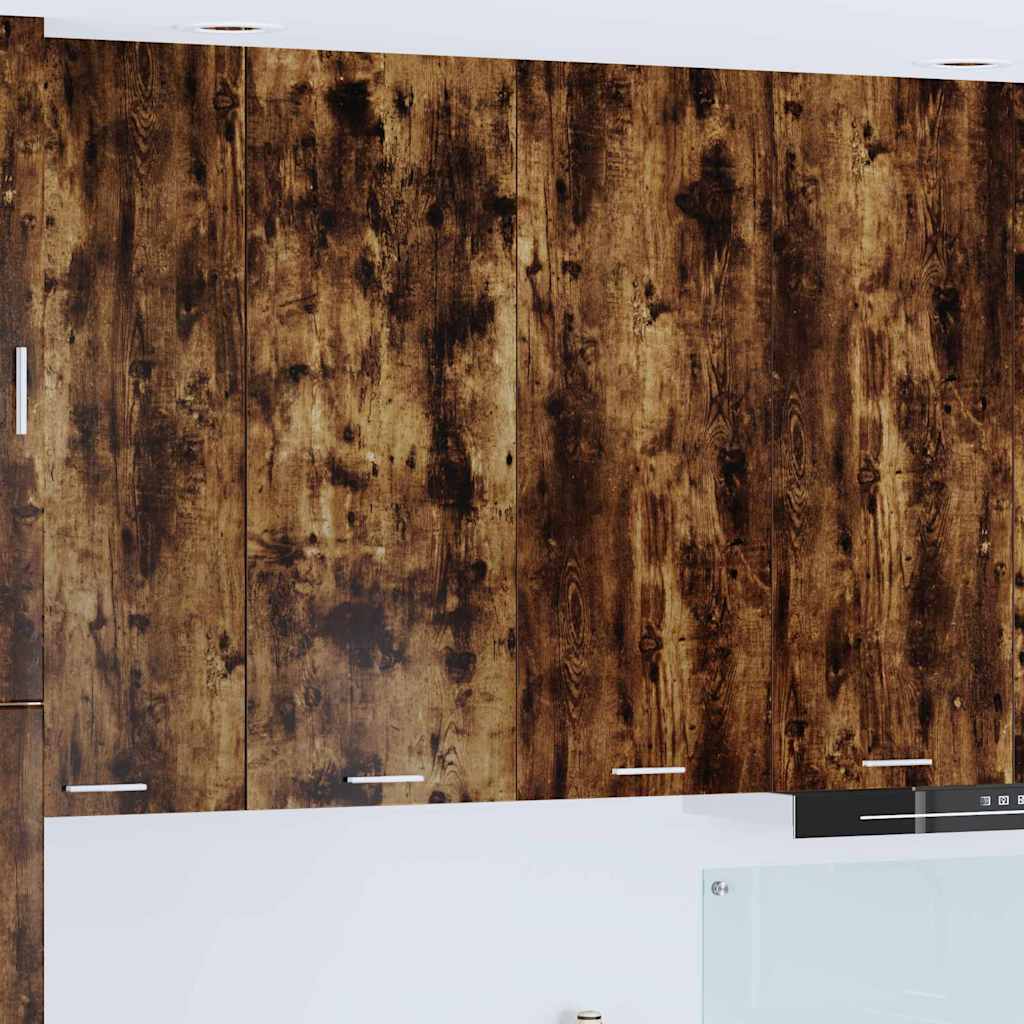 Hanging Cabinet with Shelf Riga Smoked Oak 80 x 31 x 100 cm