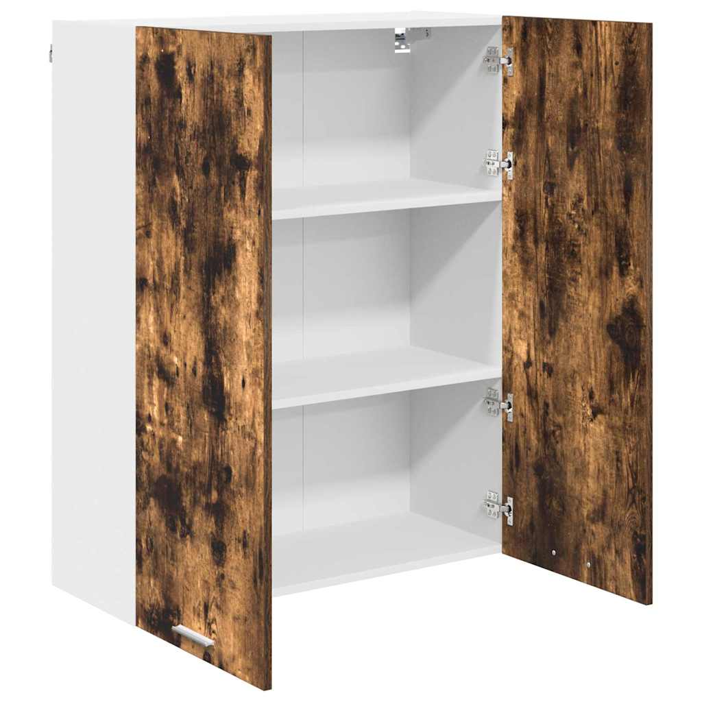 Hanging Cabinet with Shelf Riga Smoked Oak 80 x 31 x 100 cm