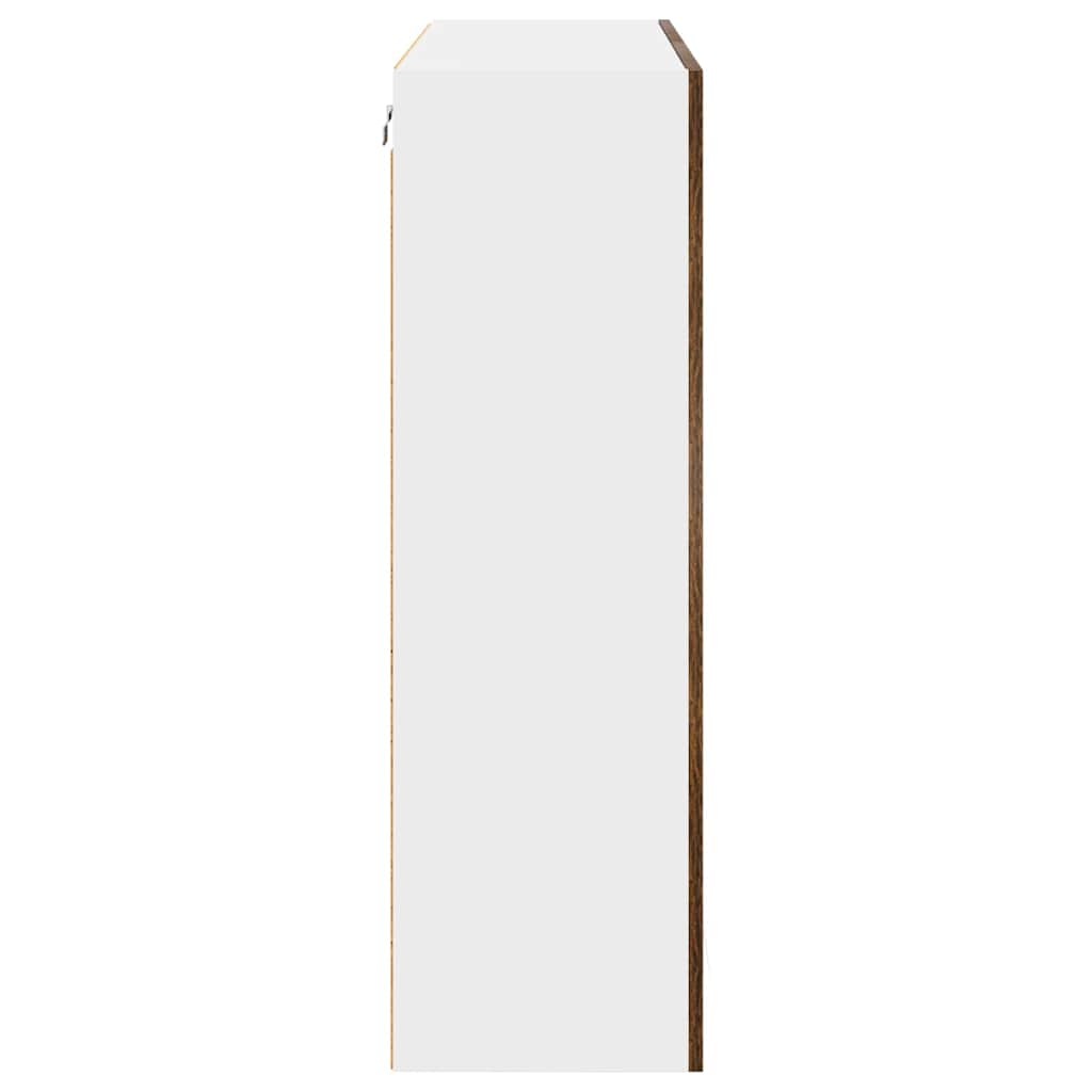 Hanging Cabinet with Shelf Riga Smoked Oak 80 x 31 x 100 cm