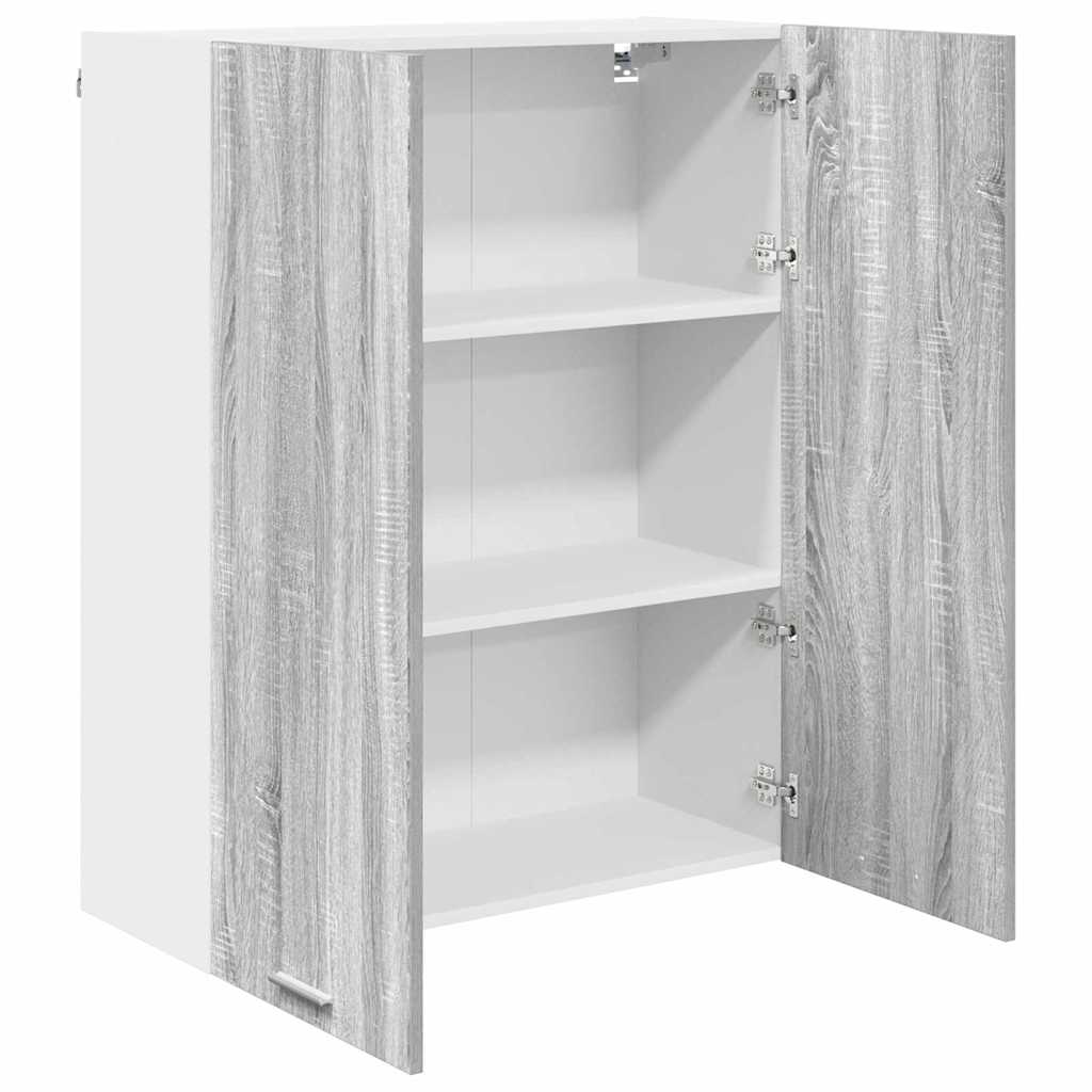 Hanging Cabinet with Shelf Riga Grey Sonoma 80 x 31 x 100 cm