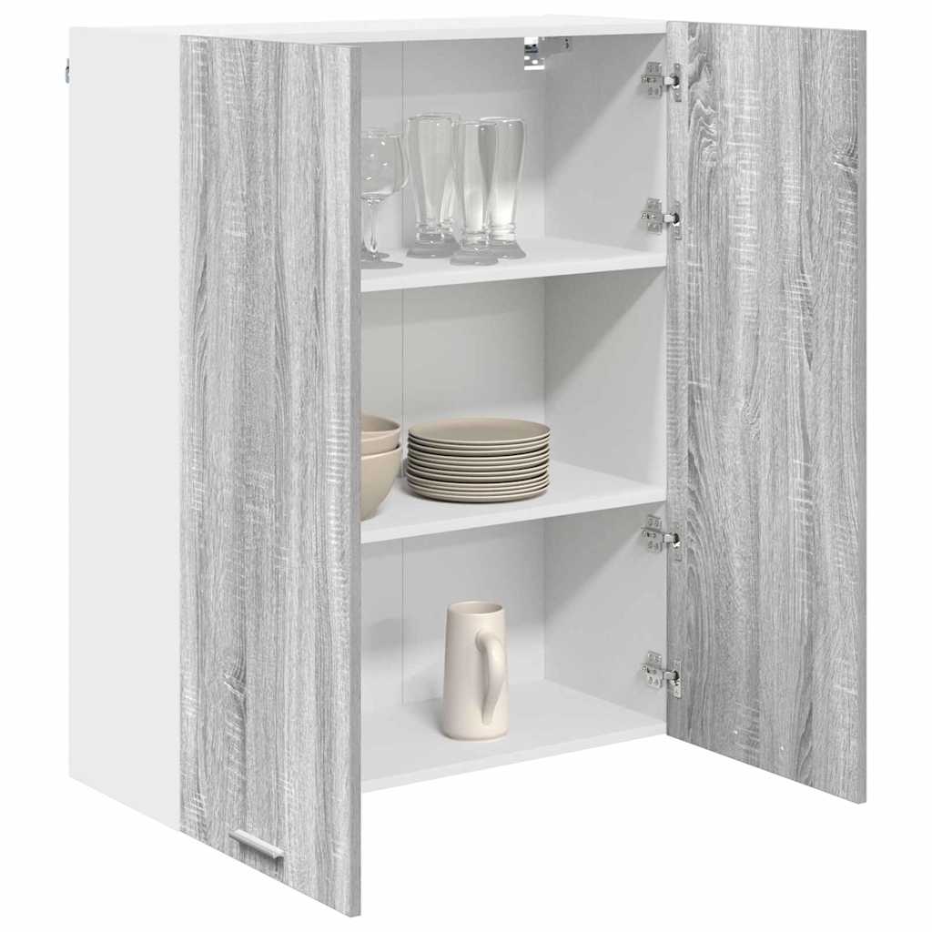 Hanging Cabinet with Shelf Riga Grey Sonoma 80 x 31 x 100 cm