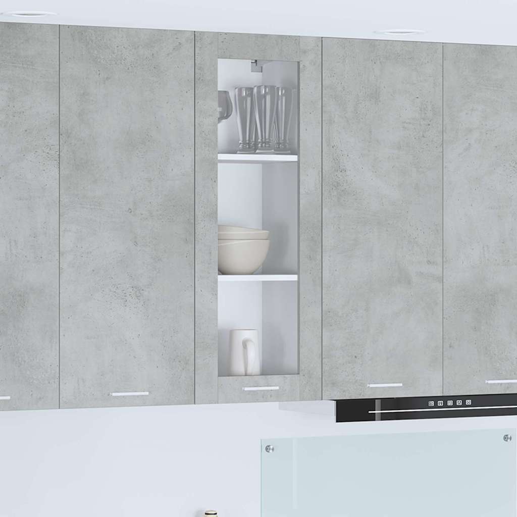 Hanging Cabinet with Shelf Riga Concrete Grey 40 x 31 x 100 cm