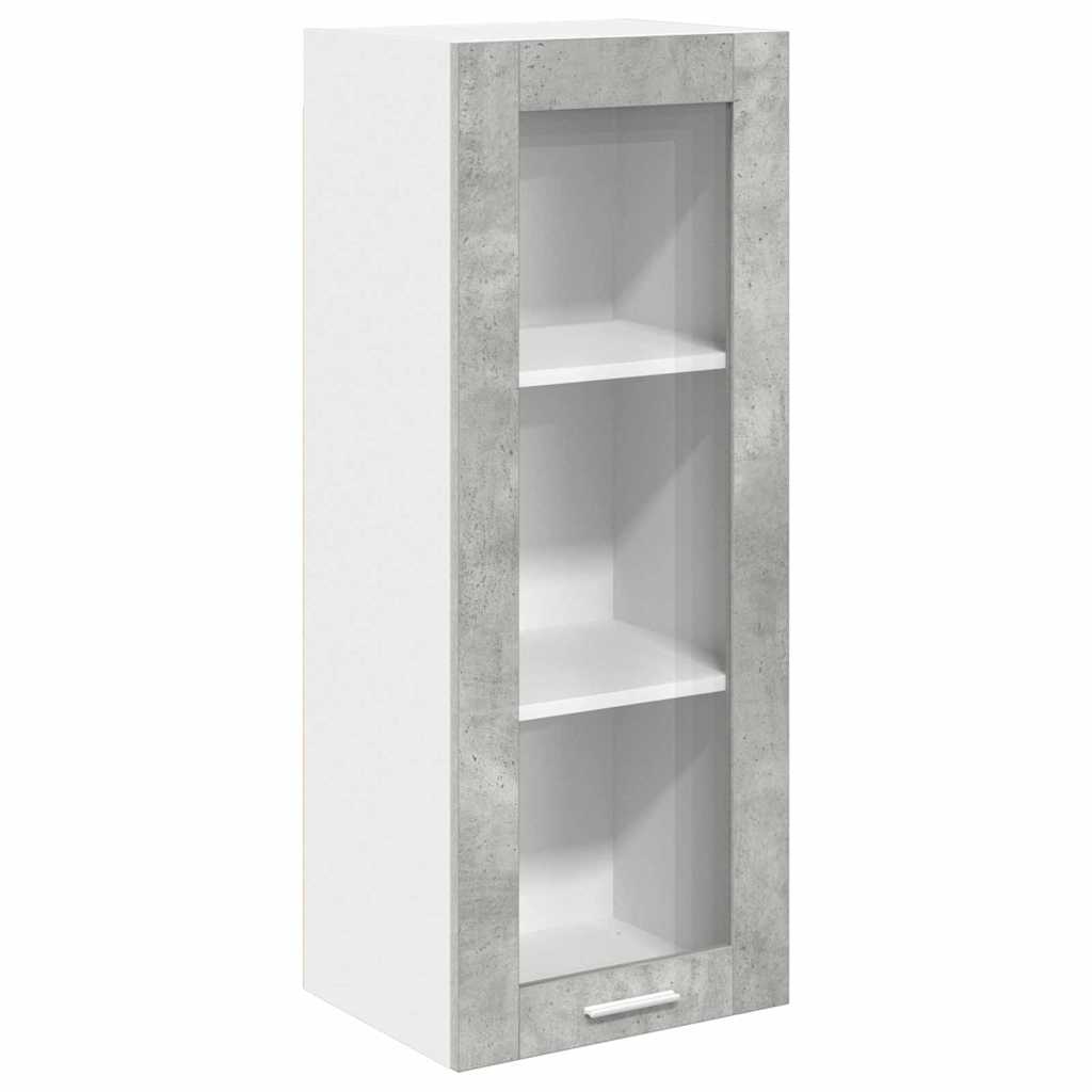 Hanging Cabinet with Shelf Riga Concrete Grey 40 x 31 x 100 cm