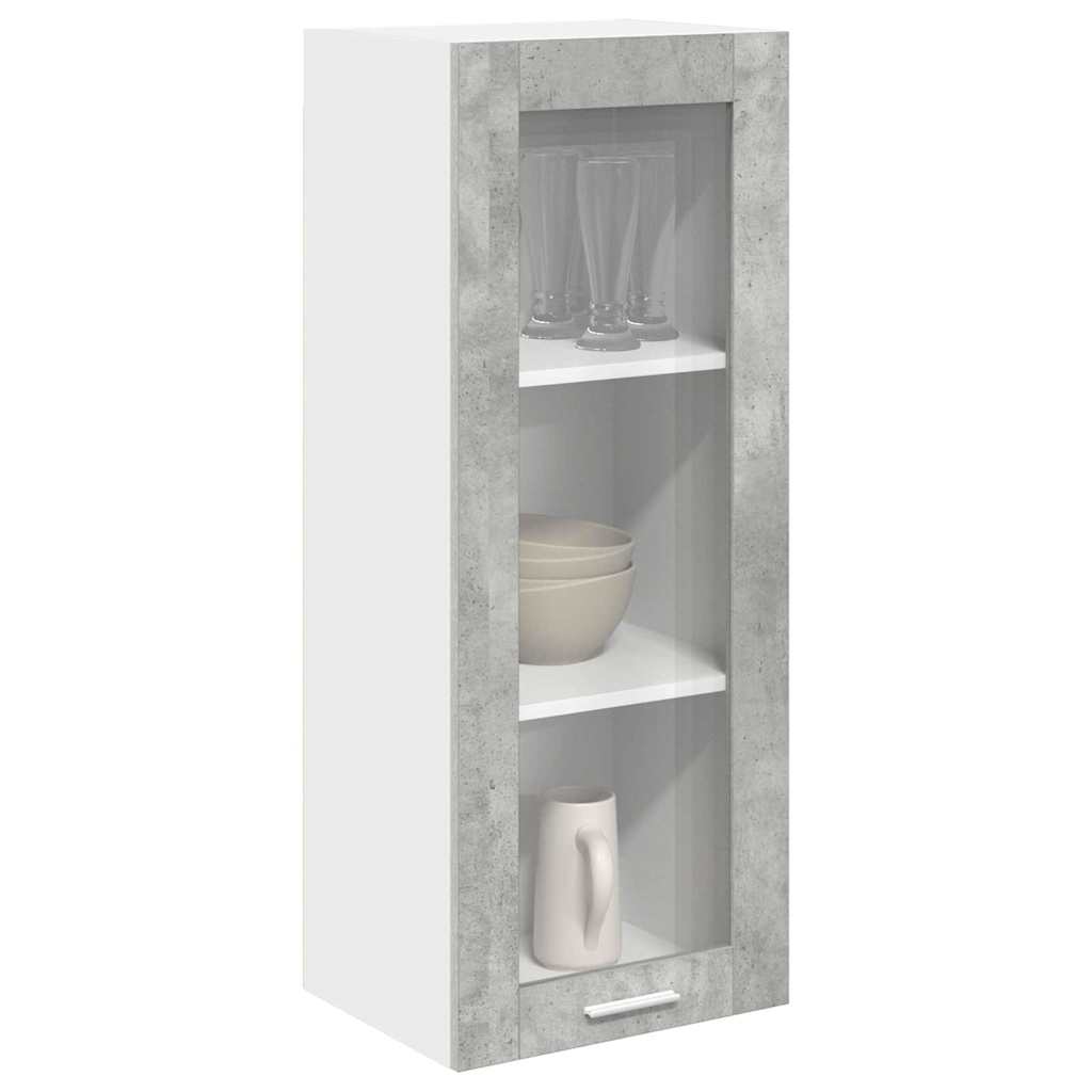 Hanging Cabinet with Shelf Riga Concrete Grey 40 x 31 x 100 cm