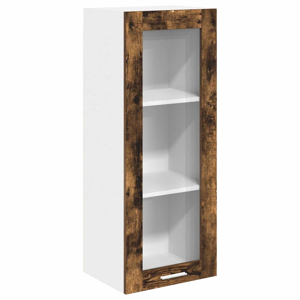 Hanging Cabinet with Shelf Riga Smoked Oak 40 x 31 x 100 cm