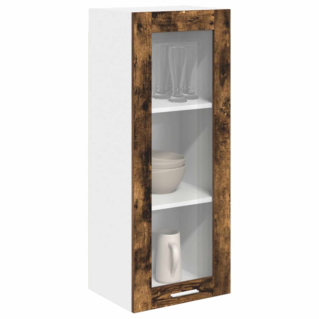 Hanging Cabinet with Shelf Riga Smoked Oak 40 x 31 x 100 cm