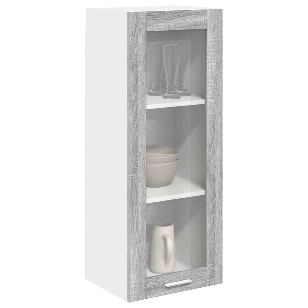Hanging Cabinet with Shelf Riga Grey Sonoma 40 x 31 x 100 cm