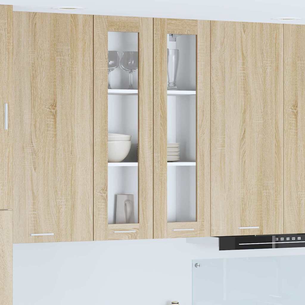 Hanging Cabinet with Shelf Riga Sonoma Oak 60 x 31 x 100 cm