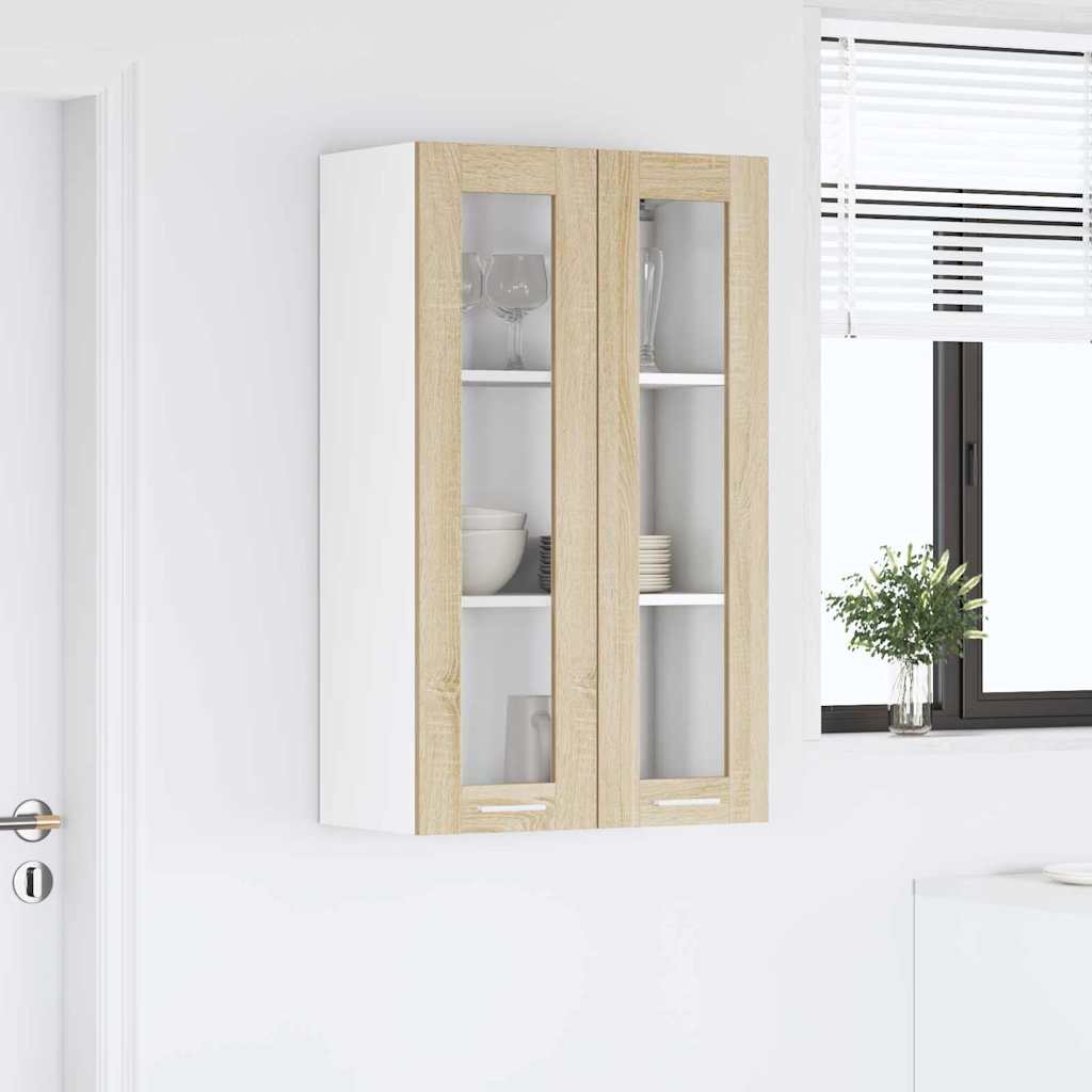 Hanging Cabinet with Shelf Riga Sonoma Oak 60 x 31 x 100 cm