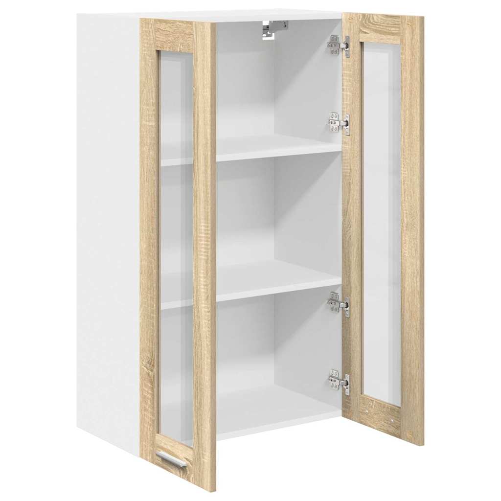 Hanging Cabinet with Shelf Riga Sonoma Oak 60 x 31 x 100 cm