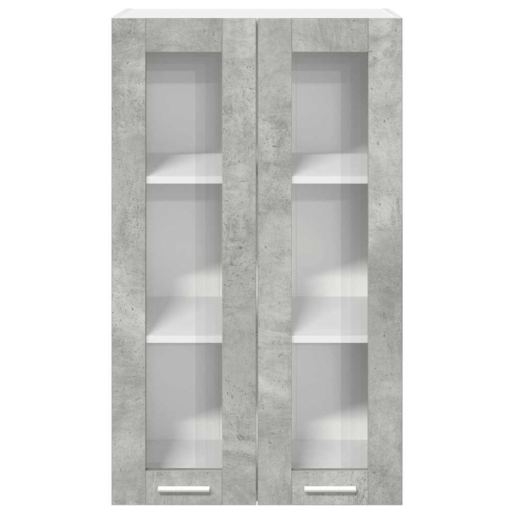 Hanging Cabinet with Shelf Riga Concrete Grey 60 x 31 x 100 cm