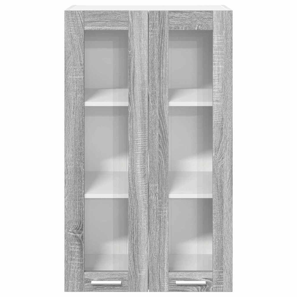 Hanging Cabinet with Shelf Riga Grey Sonoma 60 x 31 x 100 cm