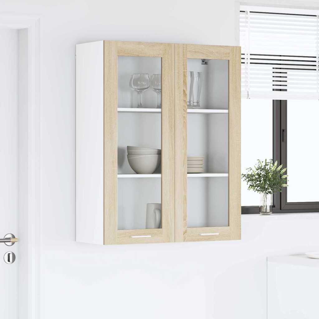 Hanging Cabinet with Shelf Riga Sonoma Oak 80 x 31 x 100 cm