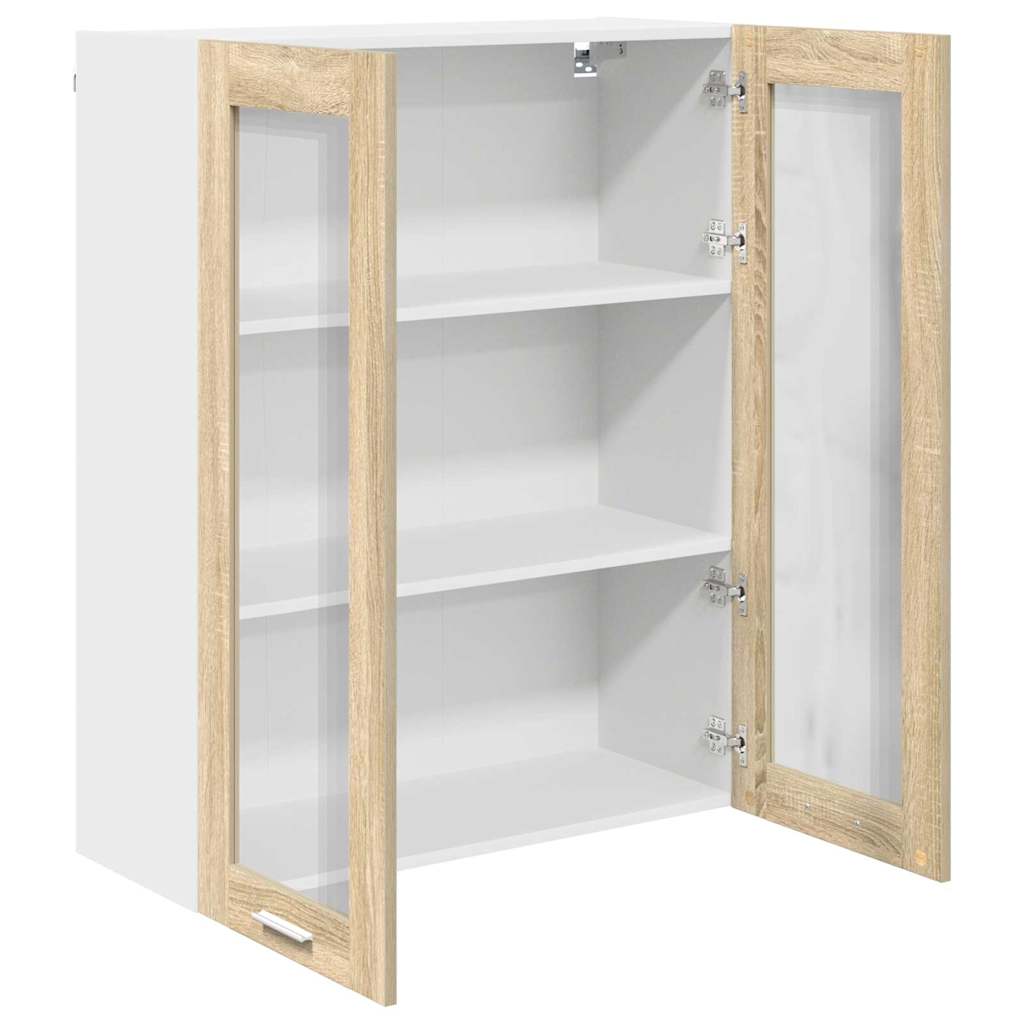 Hanging Cabinet with Shelf Riga Sonoma Oak 80 x 31 x 100 cm