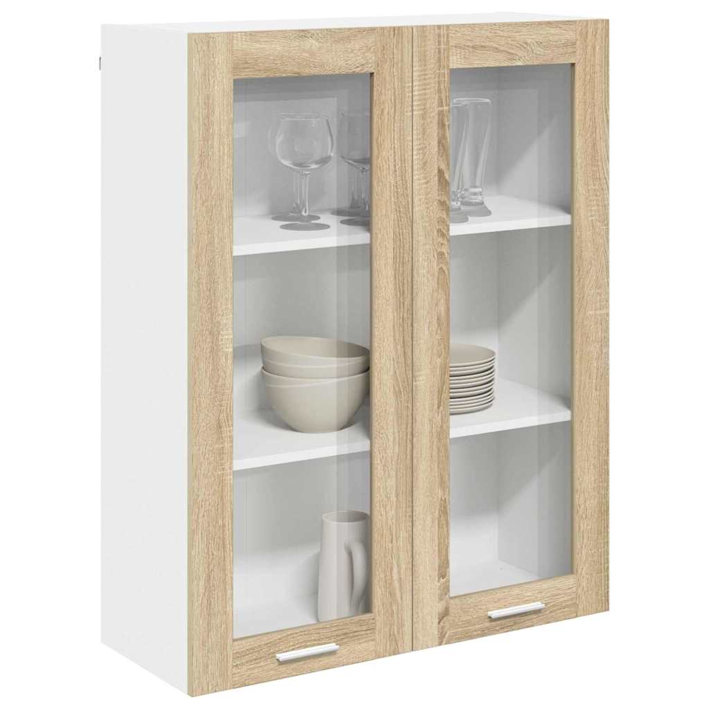 Hanging Cabinet with Shelf Riga Sonoma Oak 80 x 31 x 100 cm