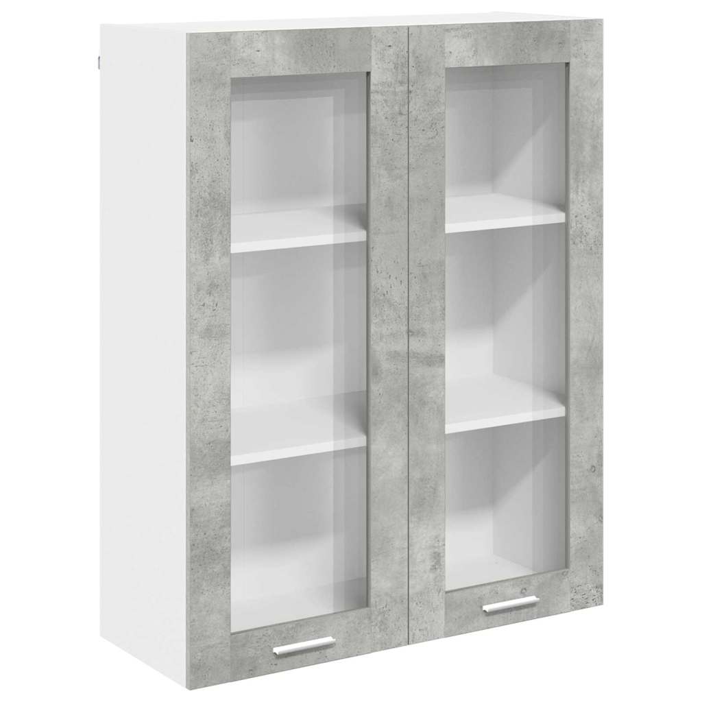 Hanging Cabinet with Shelf Riga Concrete Grey 80 x 31 x 100 cm