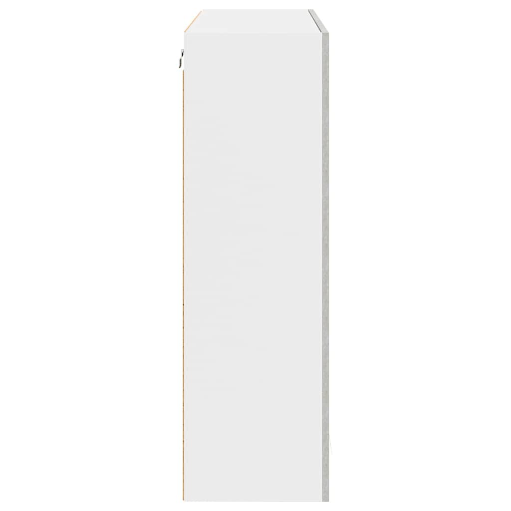 Hanging Cabinet with Shelf Riga Concrete Grey 80 x 31 x 100 cm