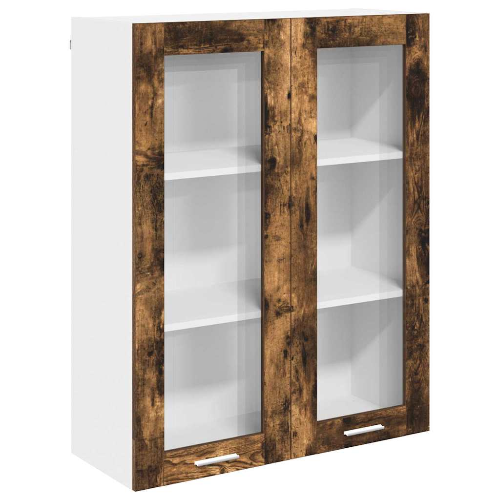 Hanging Cabinet with Shelf Riga Smoked Oak 80 x 31 x 100 cm