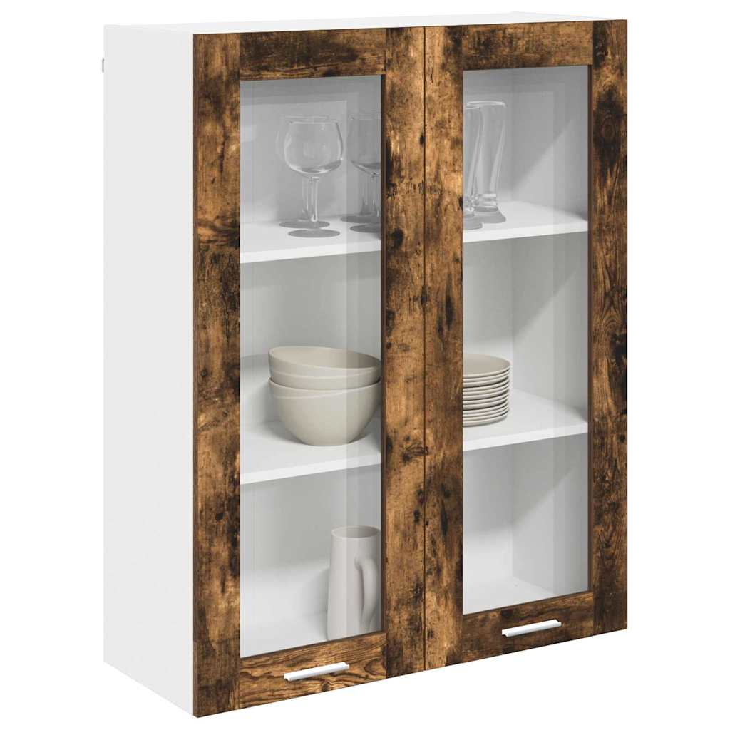 Hanging Cabinet with Shelf Riga Smoked Oak 80 x 31 x 100 cm