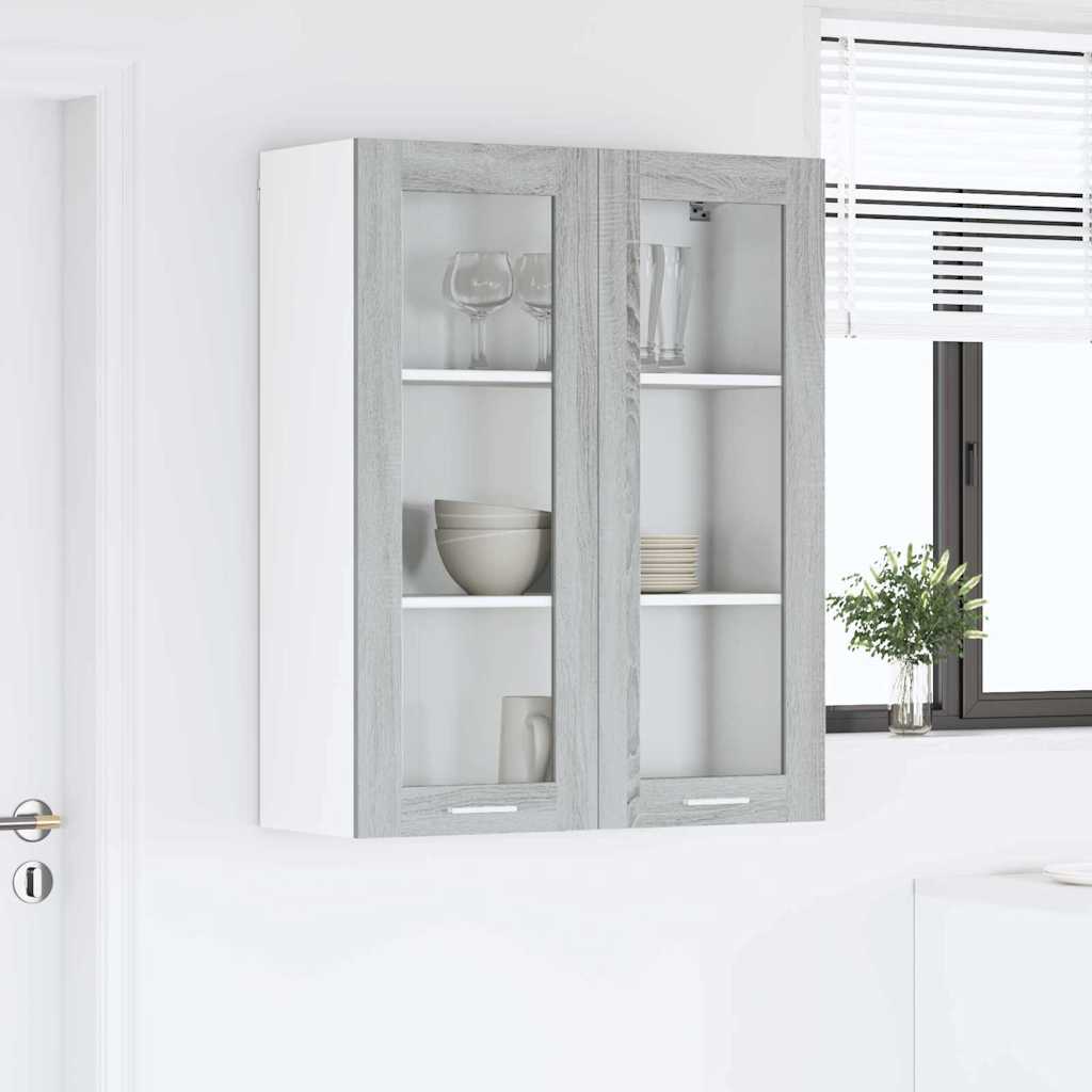 Hanging Cabinet with Shelf Riga Grey Sonoma 80 x 31 x 100 cm