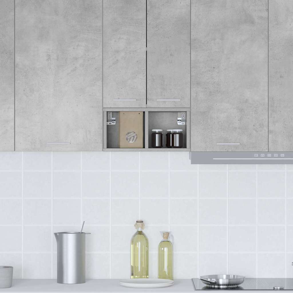 Hanging Cabinet with Shelf Riga Concrete Grey 20 x 29.5 x 40 cm