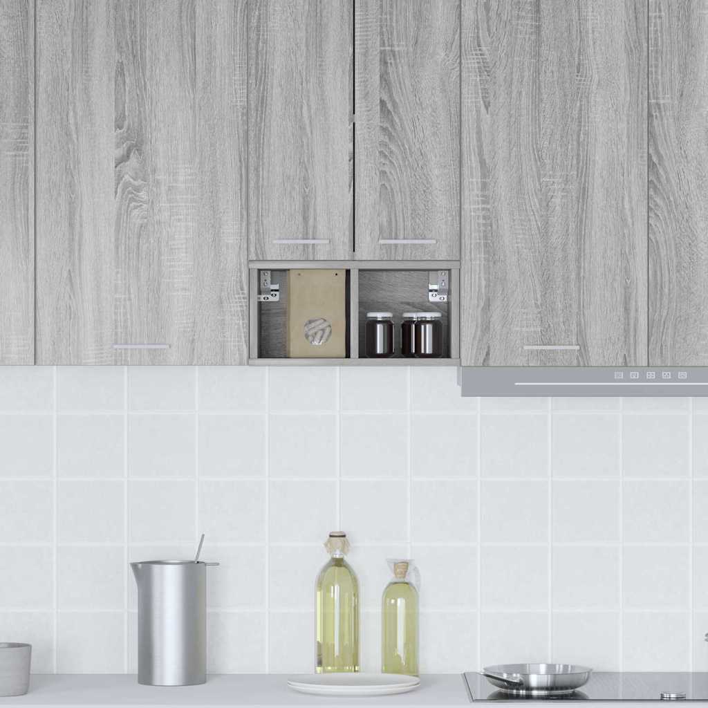 Hanging Cabinet with Shelf Riga Grey Sonoma 20 x 29.5 x 40 cm