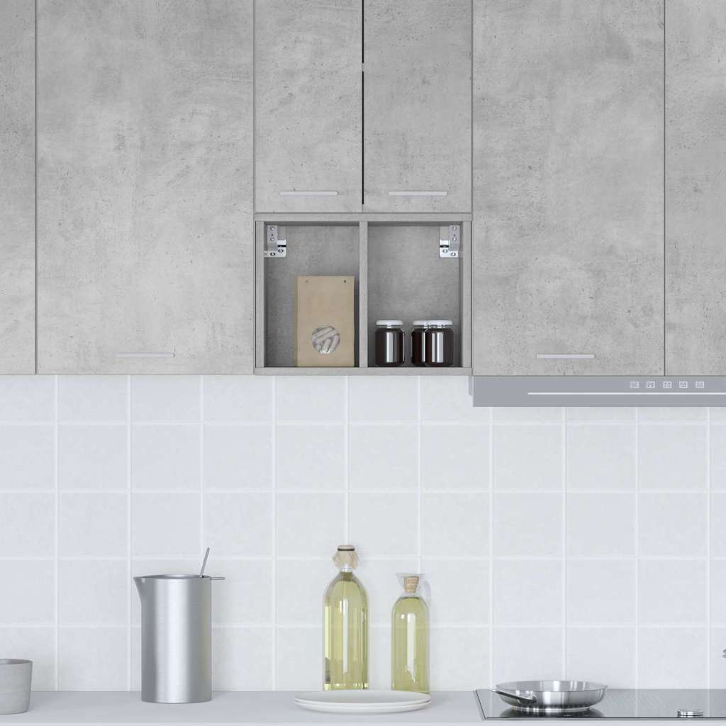 Hanging Cabinet with Shelf Riga Concrete Grey 30 x 29.5 x 40 cm