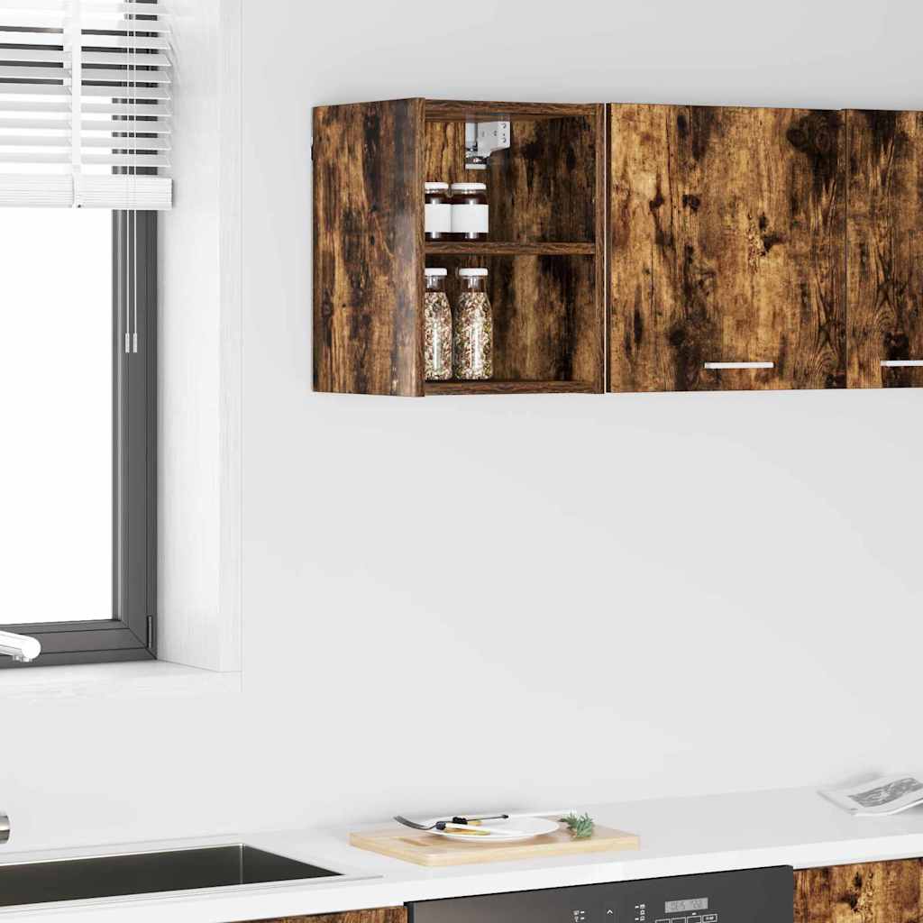 Hanging Cabinet with Shelf Riga Smoked Oak 30 x 29.5 x 40 cm