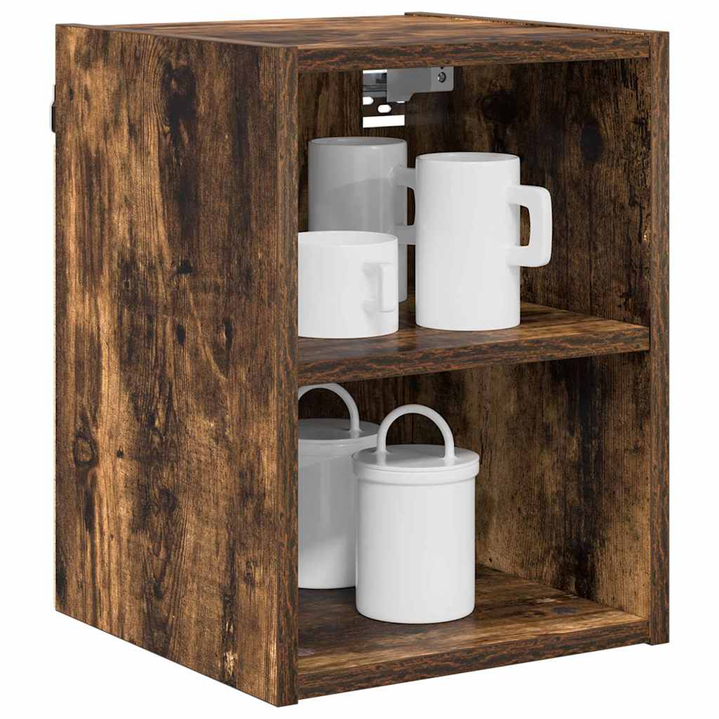 Hanging Cabinet with Shelf Riga Smoked Oak 30 x 29.5 x 40 cm