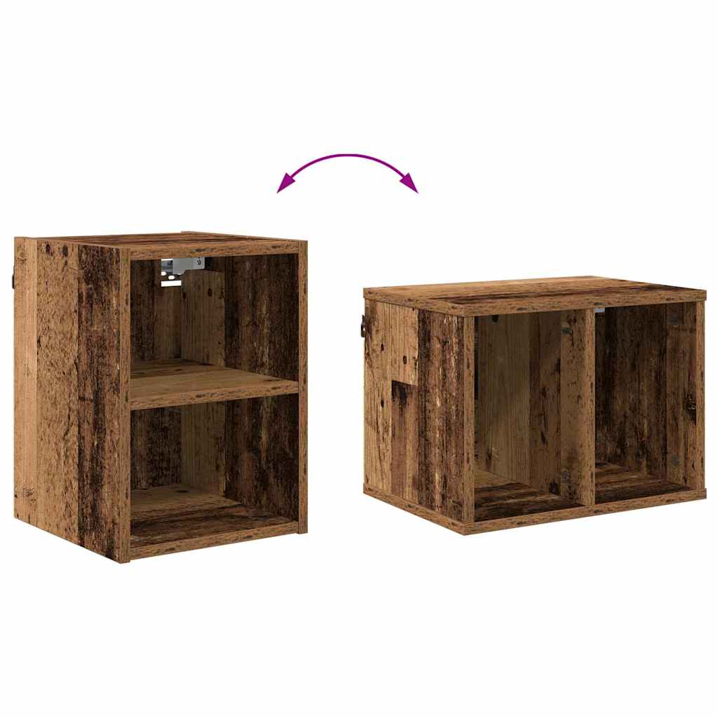 Hanging Cabinet Riga Old Wood 30 x 29.5 x 40 cm Engineered Wood