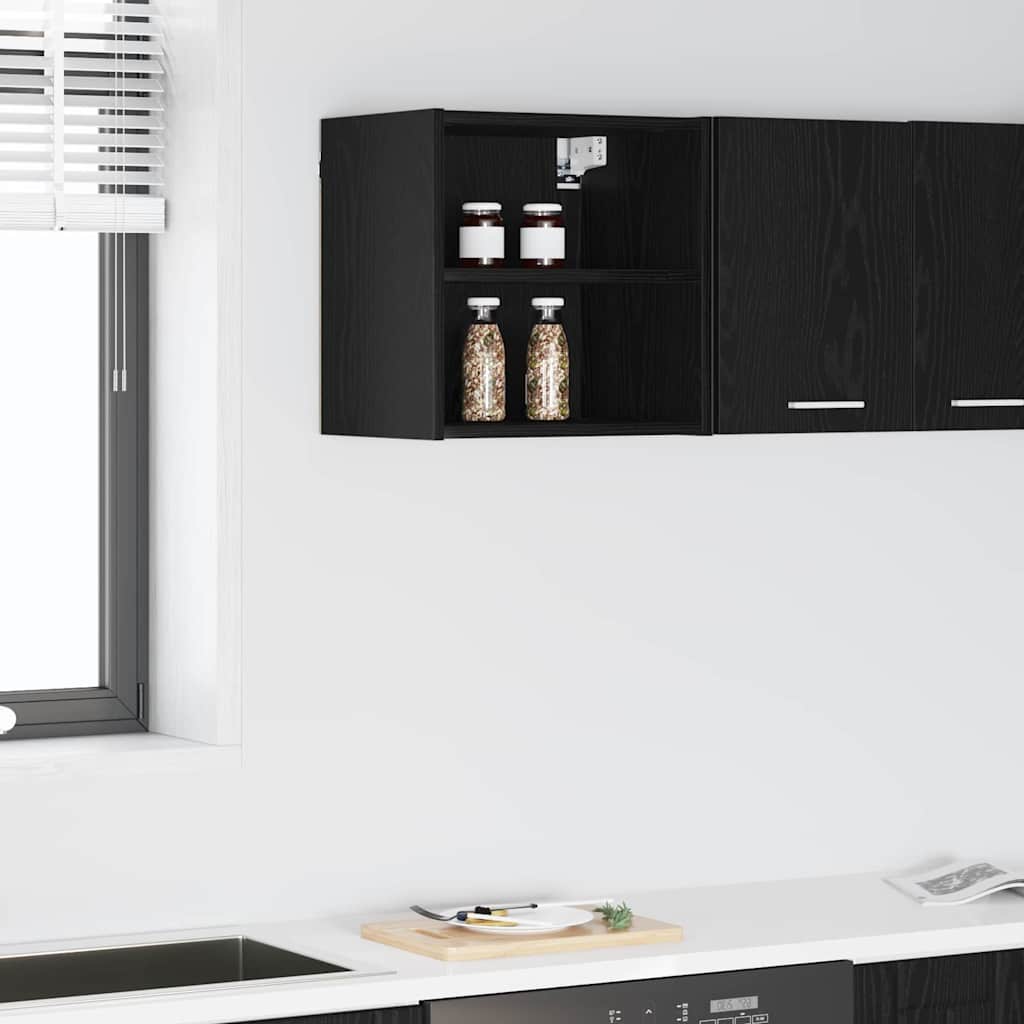 Hanging Cabinet with Shelf Riga Black Oak 40 x 29.5 x 40 cm