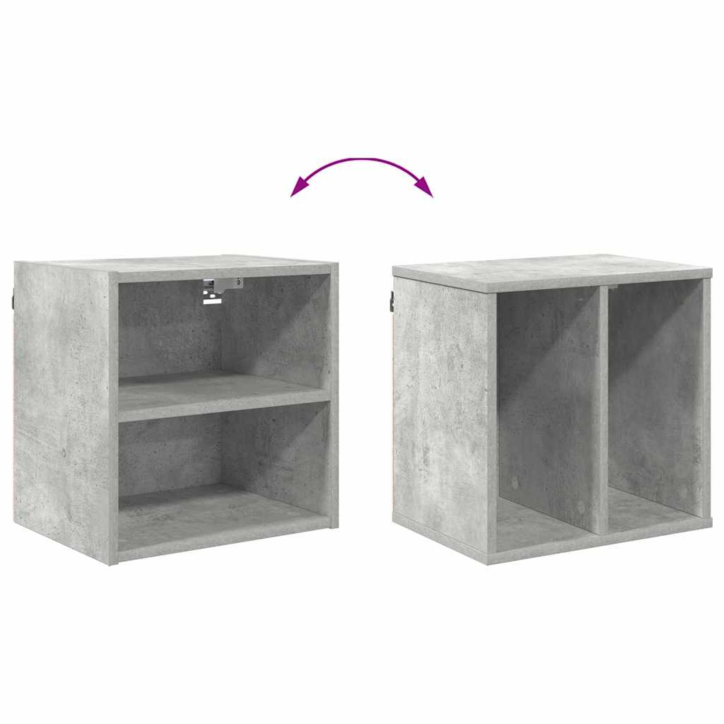 Hanging Cabinet with Shelf Riga Concrete Grey 40 x 29.5 x 40 cm