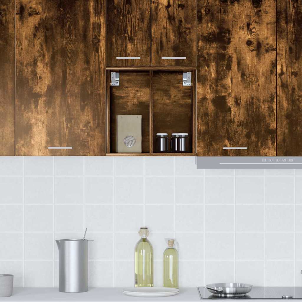 Hanging Cabinet with Shelf Riga Smoked Oak 40 x 29.5 x 40 cm